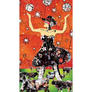 Juggling on the Ranch, 64" x 27", Original