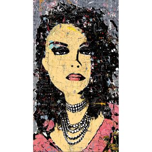 Woman with Stars in Her Hair, 64" x 36", original