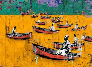 07.Man-in-a-Boat-Alone,-96 x 120,-2013