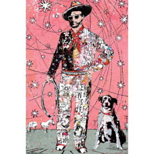 Cowboy and Dog, 64" x 42.5", Original