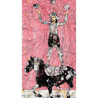 Juggler on Horse, 72.5" x 40", Original