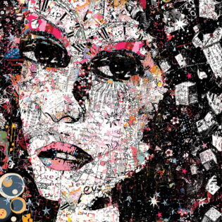 Woman with a Lot of Her Mind, 54" x 54", Original