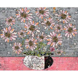 Pop Flowers, 60" x 74, Original