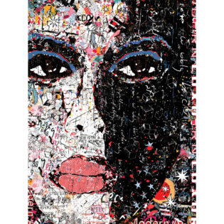 Black and White Woman, 72" x 54", Original