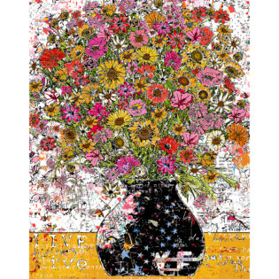 Flower Explosion, 76" x 60" Original
