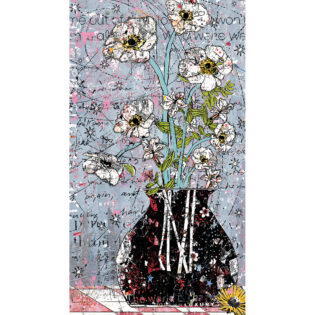 White Flowers, 68" x 38", Original